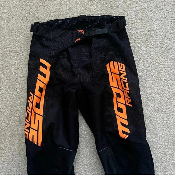 Moose Racing M1 Agroid Racewear Pants Men’s Size 28 Black Orange Motocross, - Picture 4 of 15